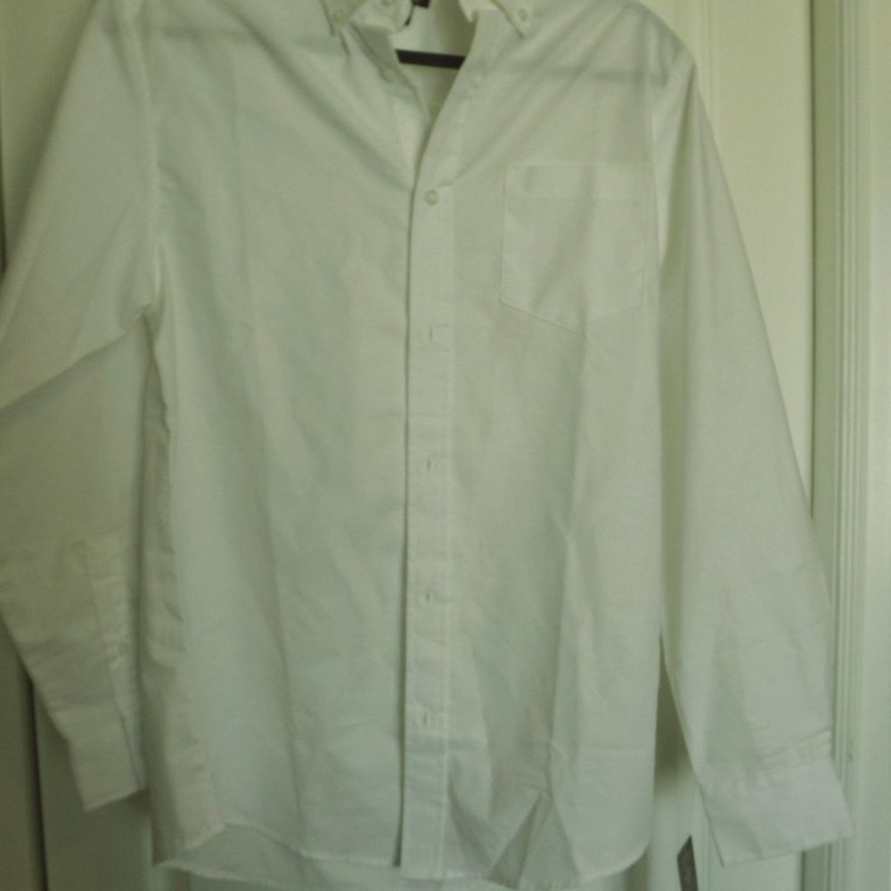 Lee Uniforms Long Sleeve Oxford Shirt White NWT